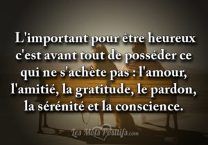 Il en faut peu pour être heureux