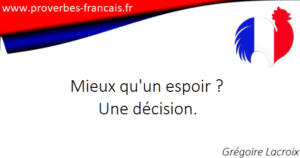 J&rsquo;espère de tout cœur